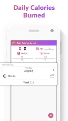 BMI Calculator – Calorie Burn android App screenshot 2